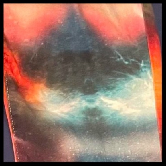 NWOT ✮ L'Amour Nanette Lepore Stretch Denim Multicolored Legging Galaxy Universe - Picture 9 of 11